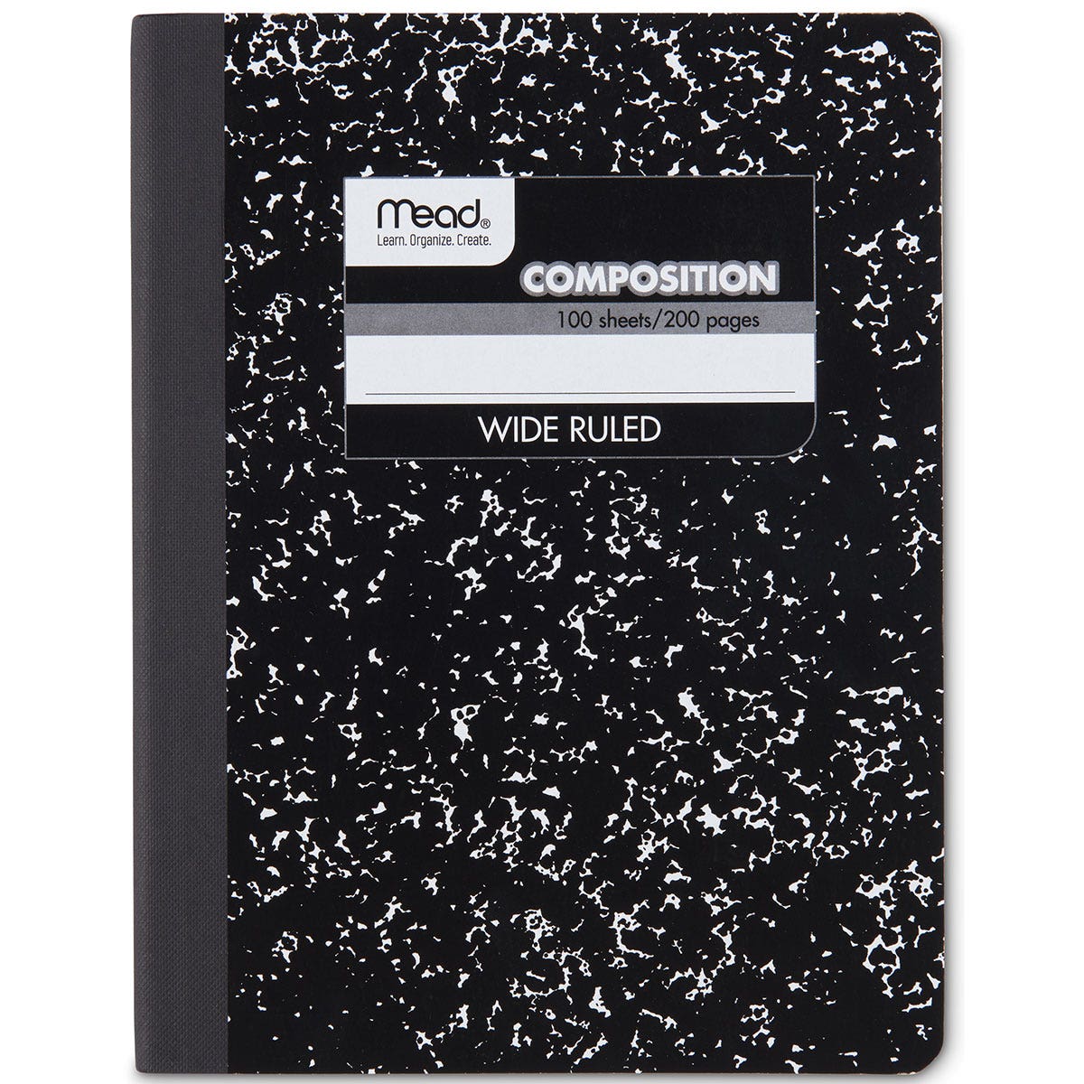 BE01370-Mead® Square Deal® Black Marble Wide-Ruled Composition Book