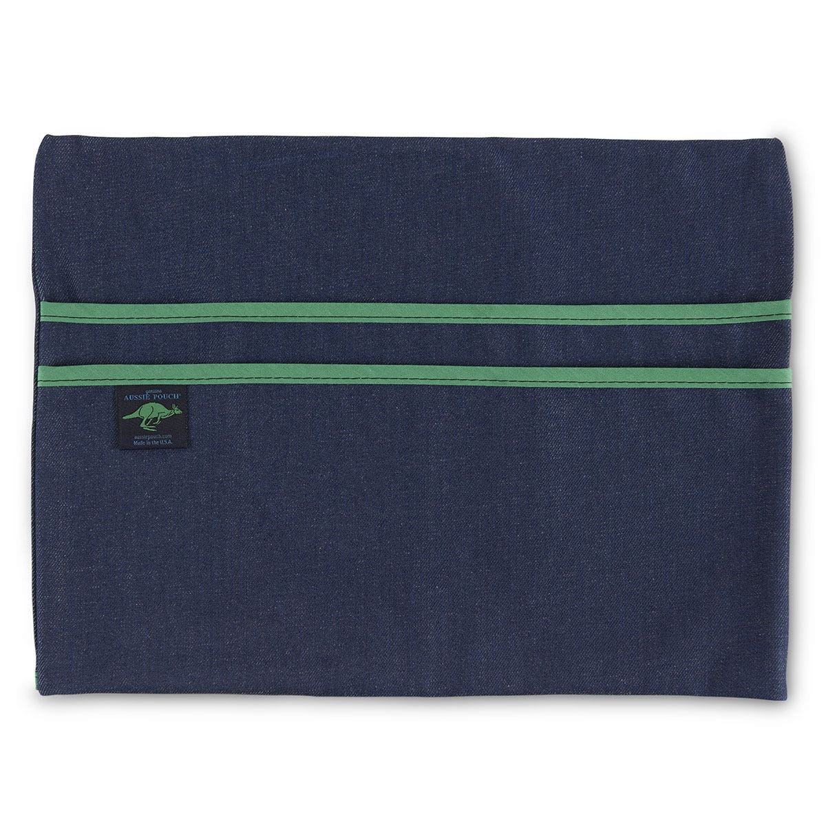 BE01541-Aussie Pouch® Classic Chair Pocket - Large 17 in. W x 12-1/2 in. H, Green Trim