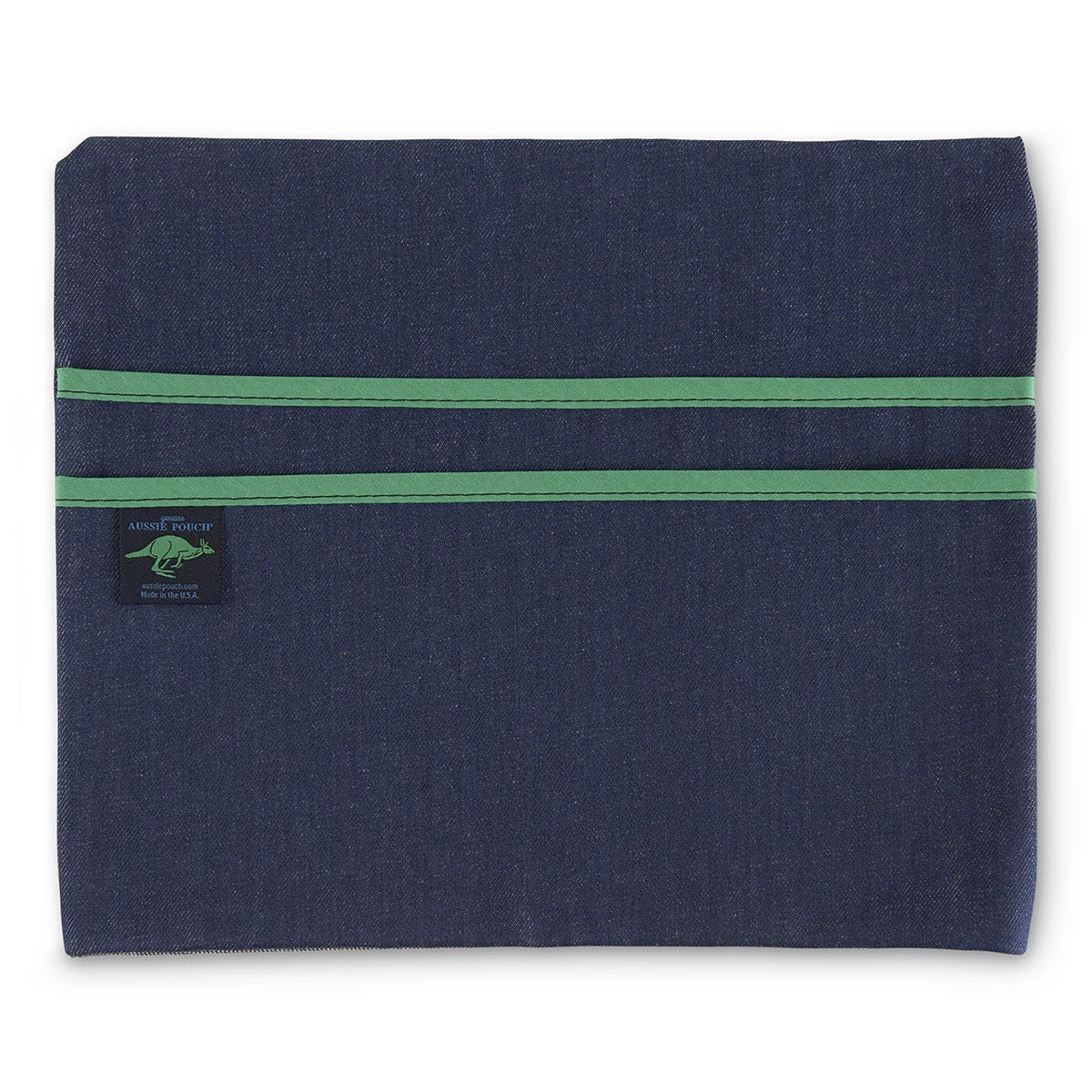 BE01542-Aussie Pouch® Classic Chair Pocket - Medium 15 in. W x 12-1/2 in. H, Green Trim
