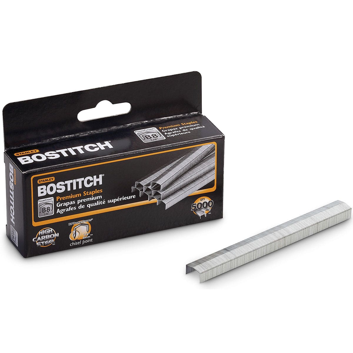 BE01549-Bostitch® B8® PowerCrown™ 1/4 in. Premium Staples