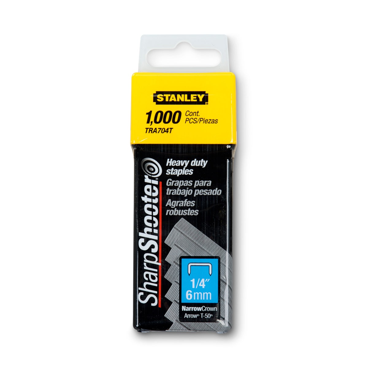BE01554-Stanley® SharpShooter® Heavy-Duty 1/4 in. Staples