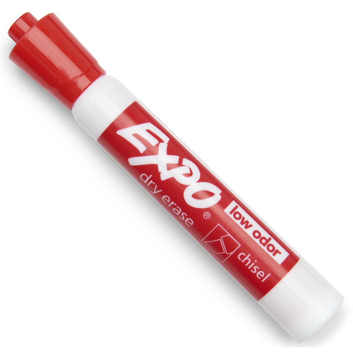 BE01634-EXPO® Low-Odor Dry-Erase Marker - Chisel Tip - Red