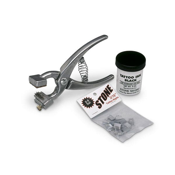 C13974-Pro-Vet-500 Tattoo Pliers - 3/8 in. Digits