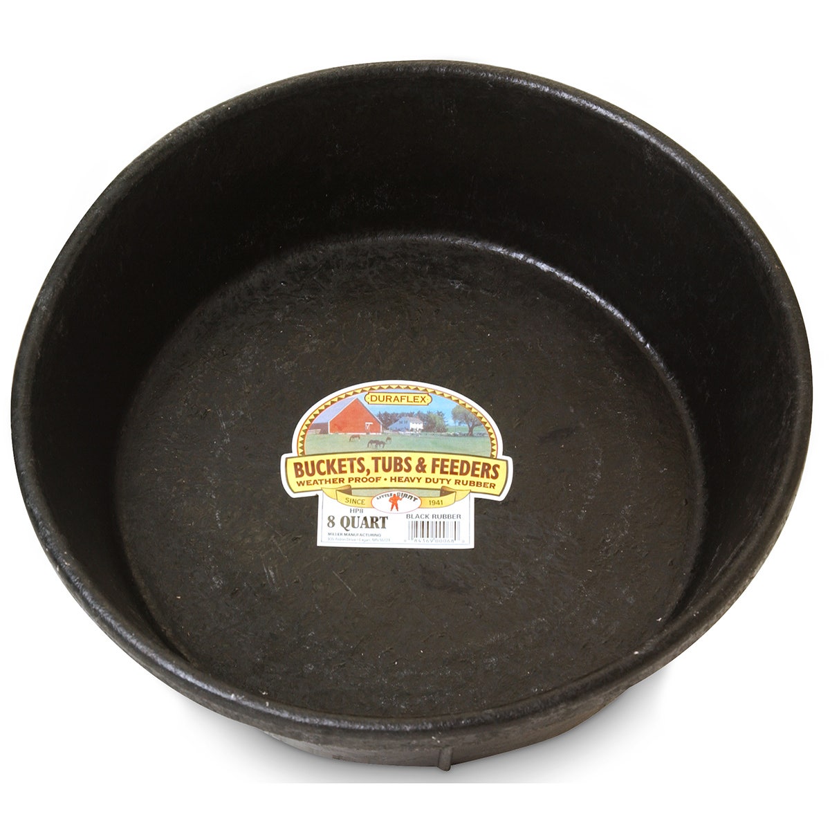 C18879-DuraFlex Molded Rubber Hog Pan - 2-Gallon