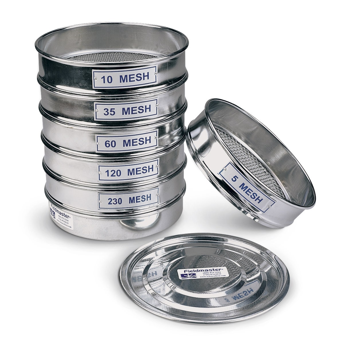 C28083-Soil Sieve Set - 6.88 in. (175 mm) Dia.