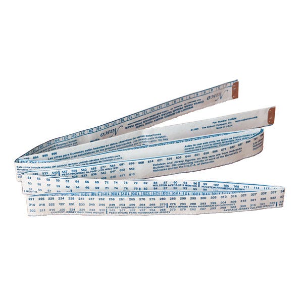 C29802-Bilingual Weight-by-Breed Dairy Tape
