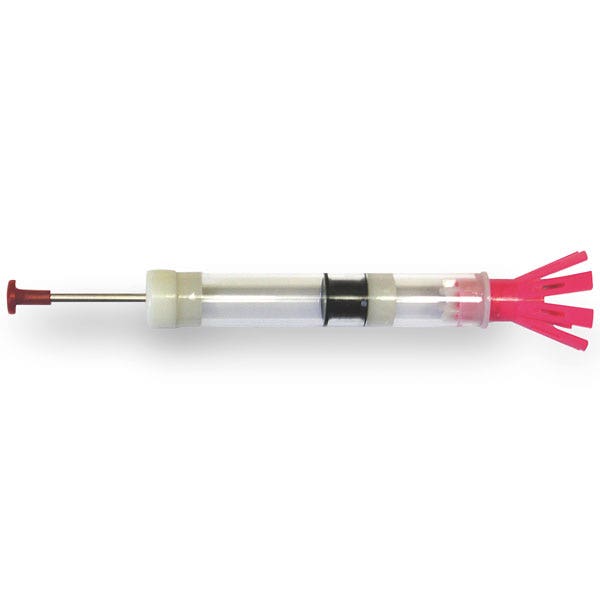 C30079-AERO Disposable Cap-Chur Syringes - 5 cc, 1 in. Grit Blast (Slight Texture) Collared Needle