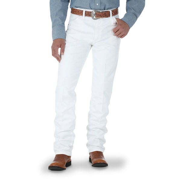 X0000C31002-Wrangler® Cowboy Cut® Original Fit Mens White Jeans