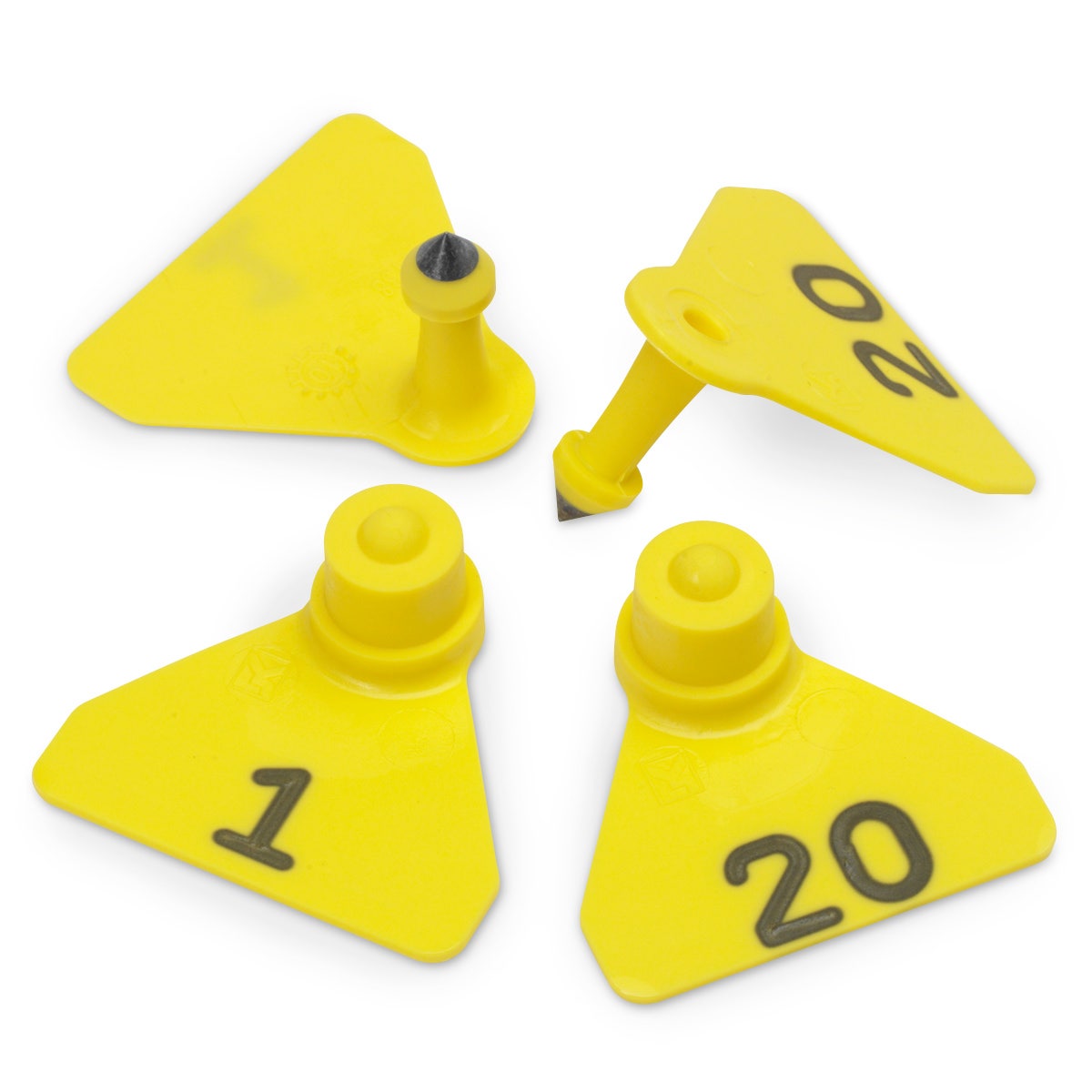 X0000C31217-A-Allflex Numbered Sheep Mini Tags - Yellow