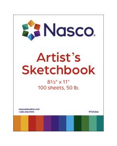 Canson Basic Hardcover Sketchbook, 8-1/2 x 11 Inches, 65 lb, 108 Sheets