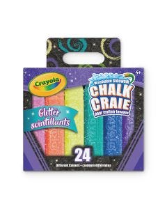 Crayola® Washable Glitter Chalk - Set of 24