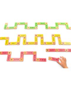 Wooden Multiplication Dominoes Set