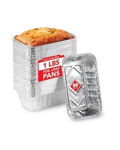 Disposable Mini Loaf Pans - Pack of 50