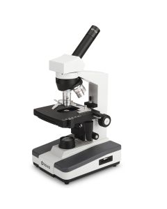 Nasco High School Microscope, Monocular Head/Abbe 1.25 Focusable Abbe Condenser with Iris Diaphragm