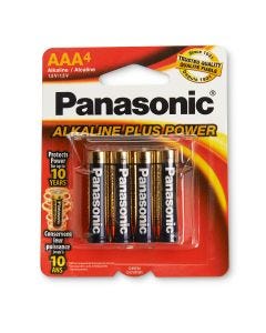 Panasonic® Alkaline Plus Power Batteries - Pack of 4 AAA