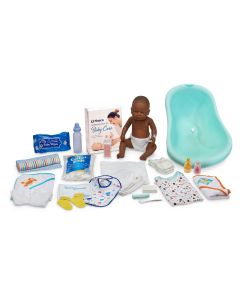 Baby Care Kit with Black Female Baby
