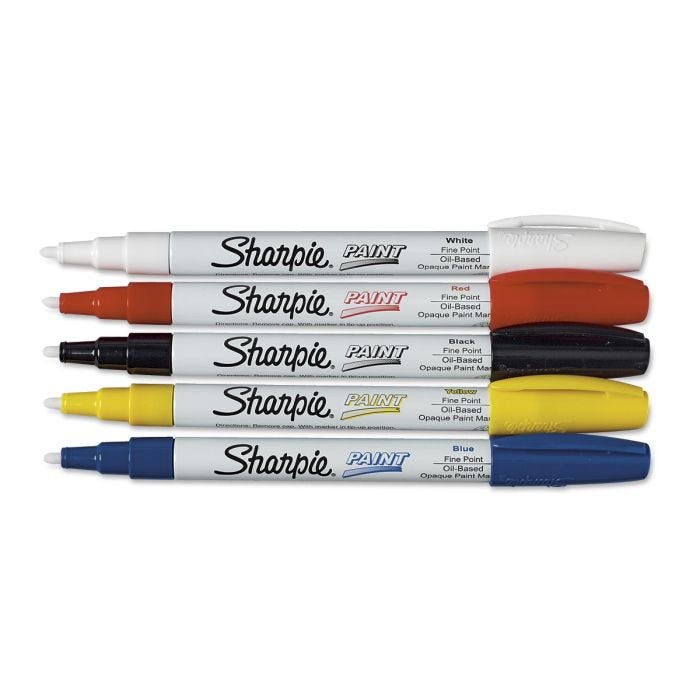 Sharpie® Oil-Based Paint Markers – Fine-Point Set of 5