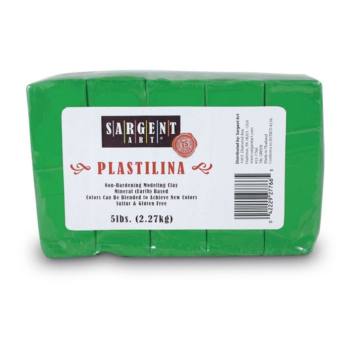 Sargent Art® Plastilina Modeling Clay - 5-lb. Pkg.