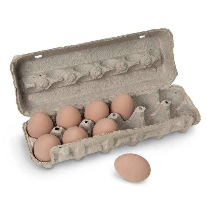 Unlabeled Egg Cartons