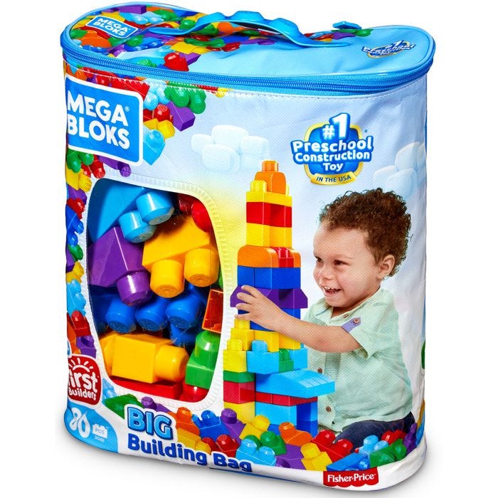 Mega Bloks® Big Building Bag - 80 Pieces