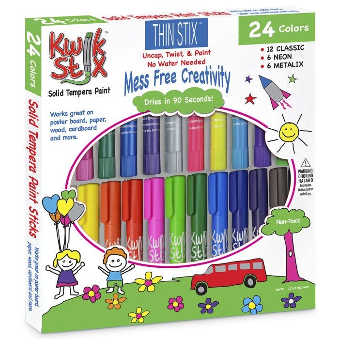 Primary Paint Colors (pack of 6)