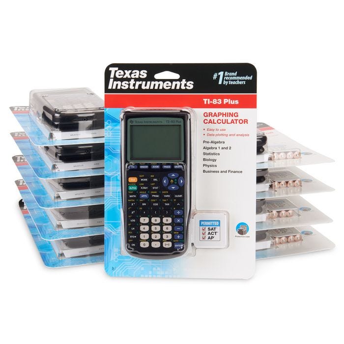 Texas　Instruments　TI-83　Plus　10-Pack