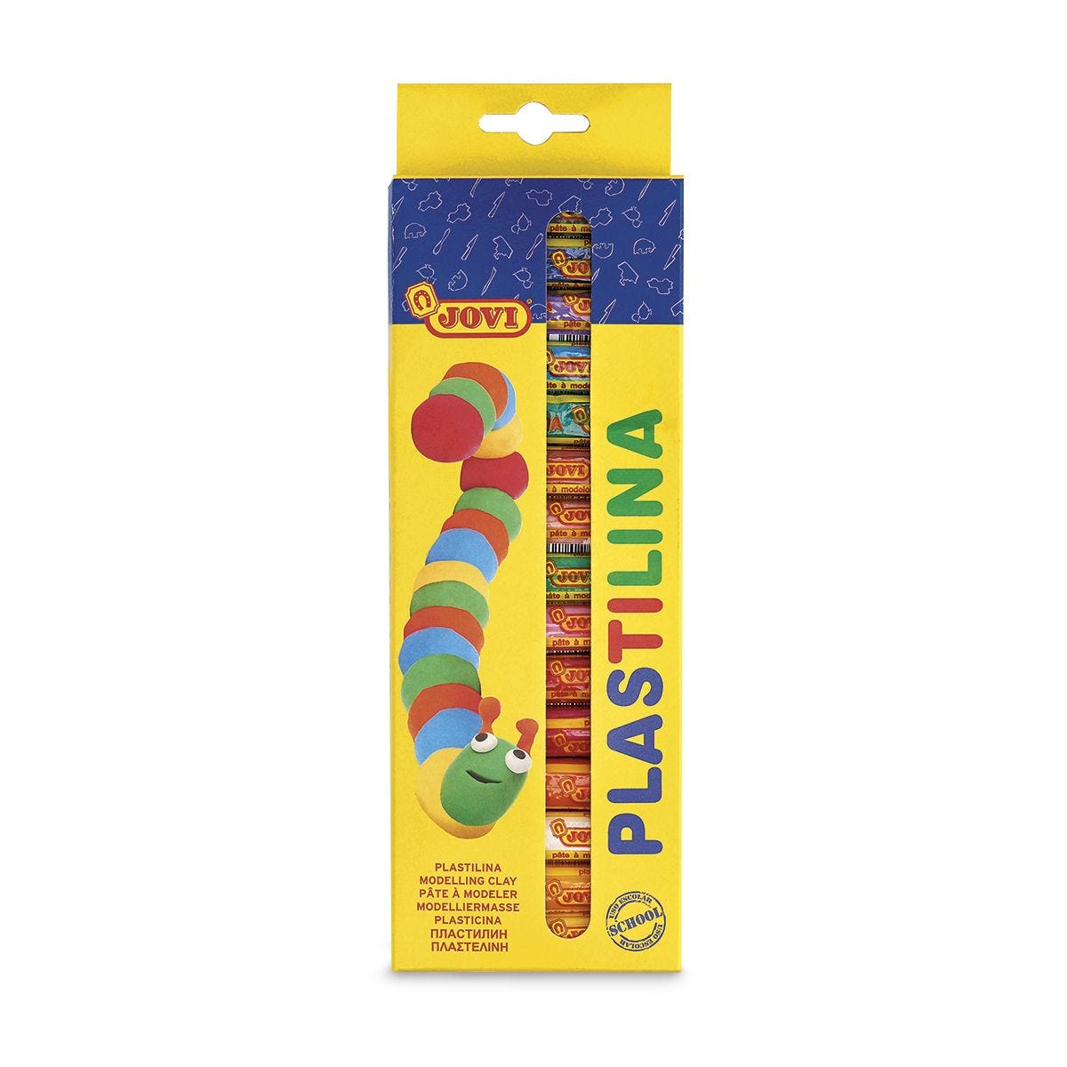 Jovi Plastilina Reusable and Non-Drying Modeling Clay; 1.75 Oz. Bars, Set  of 30, 2 Each of 15 Colors, Perfect for Arts and Crafts Projects, Multicolor