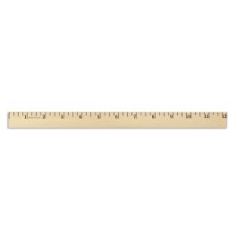 Rulers 4 Pack - Rulers 12 Inch Wood Ruler with Metal Edge Great for School  Cl
