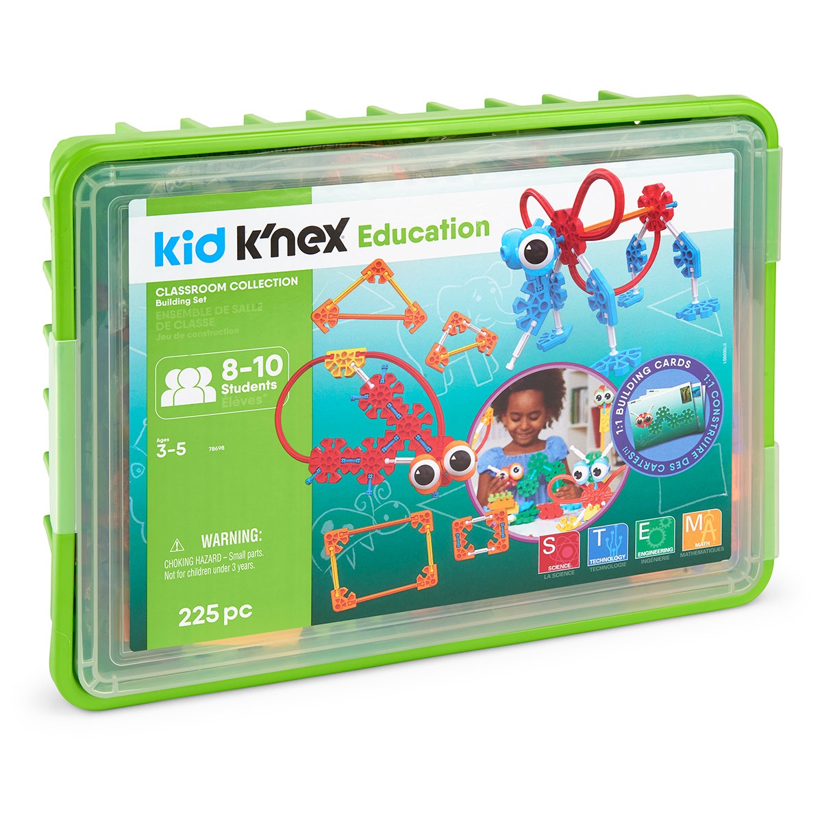 EL10150-K’NEX® Kid Education Classroom Collection Building Set - 225 Pieces