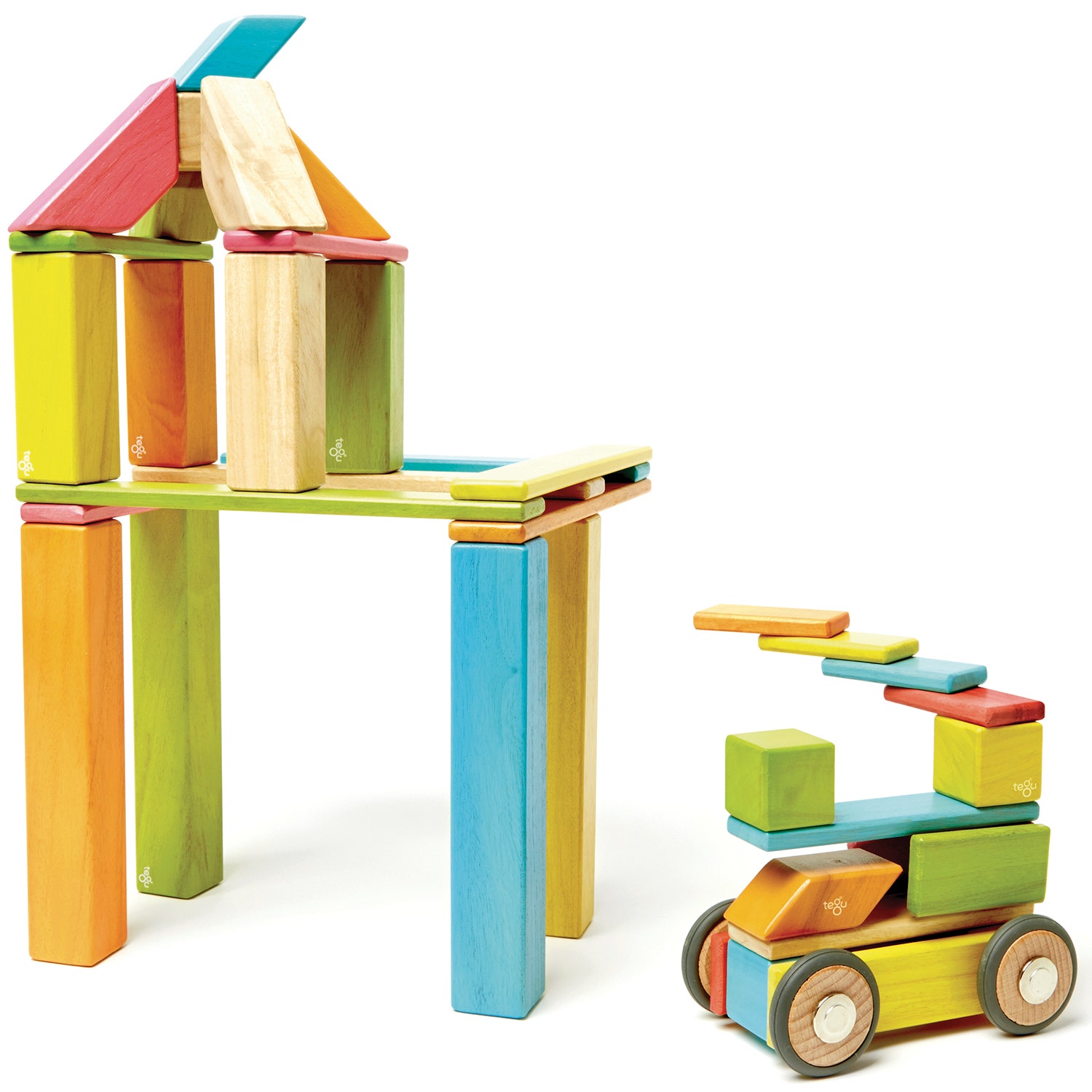 EL11894-Tegu Blocks - 42-Piece Set, Tints