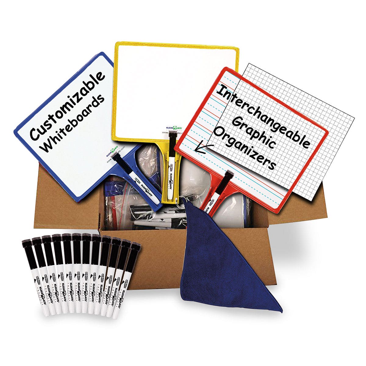 X0000EL11969-KleenSlate® Customizable Whiteboards with Clear Dry-Erase Sleeves