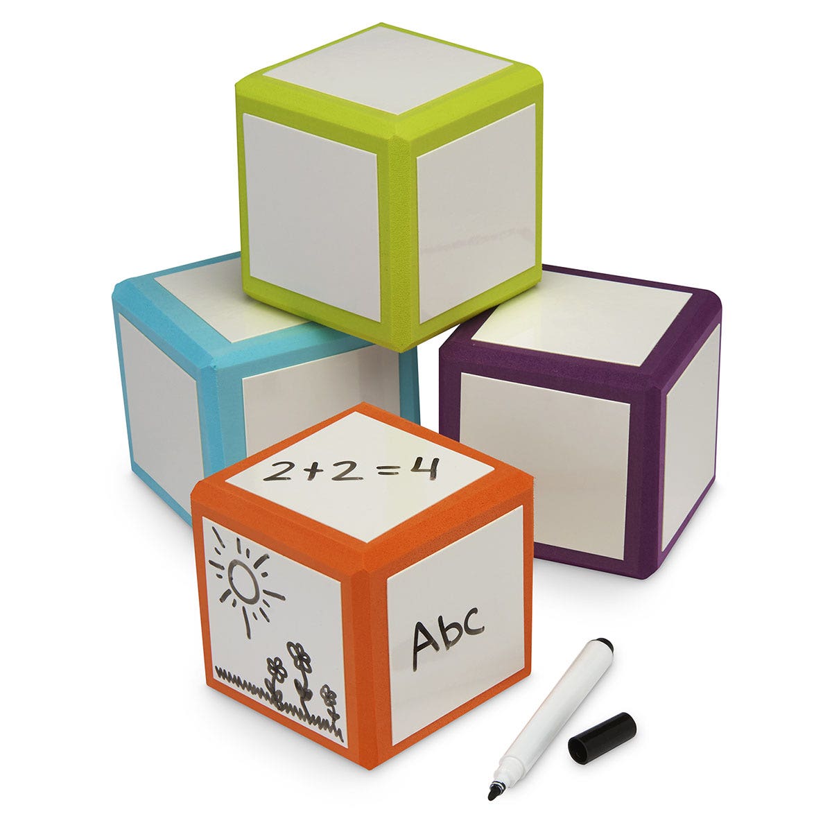 EL13650-Pacon® Mind Sparks Write-on/Wipe-Off Big Blocks - Pack of 4