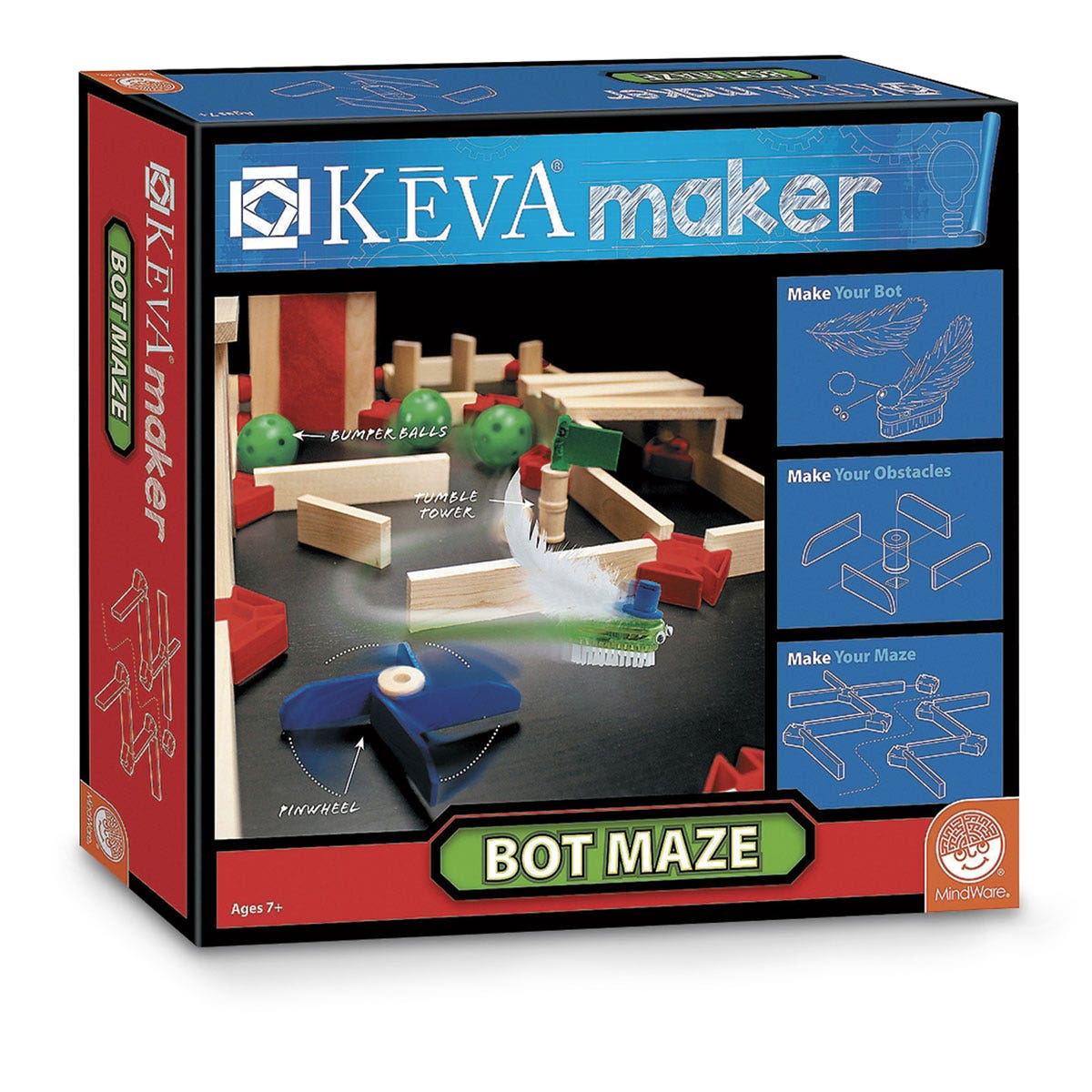 EL13985-KEVA® Wooden Plank Construction Set - Bot Maze