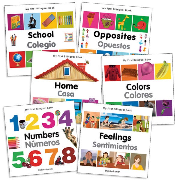 EL14037-My First Bilingual Board Book Set - English/Spanish, Set of 6