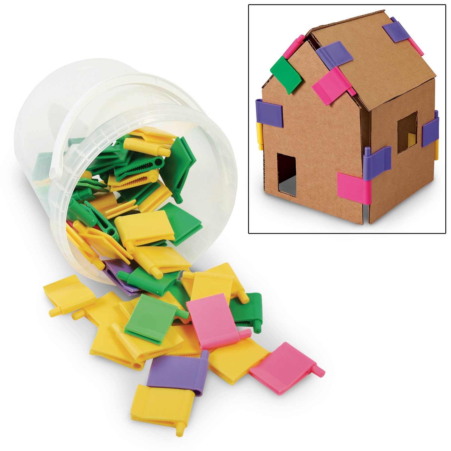 EL14296-Octa Clip Activity Set - 50 Clips - Assorted Colors