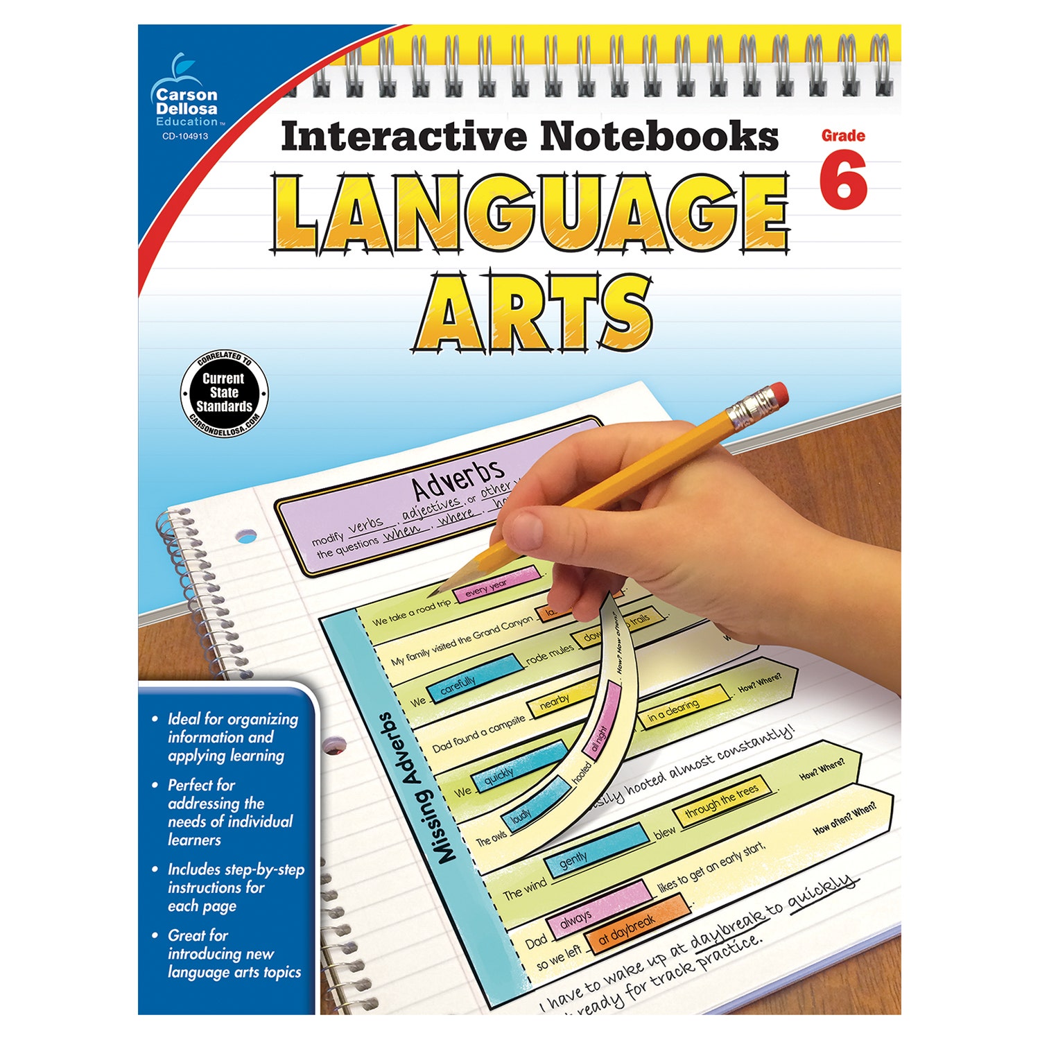 EL14621-Language Arts Interactive Notebook - Grade 6