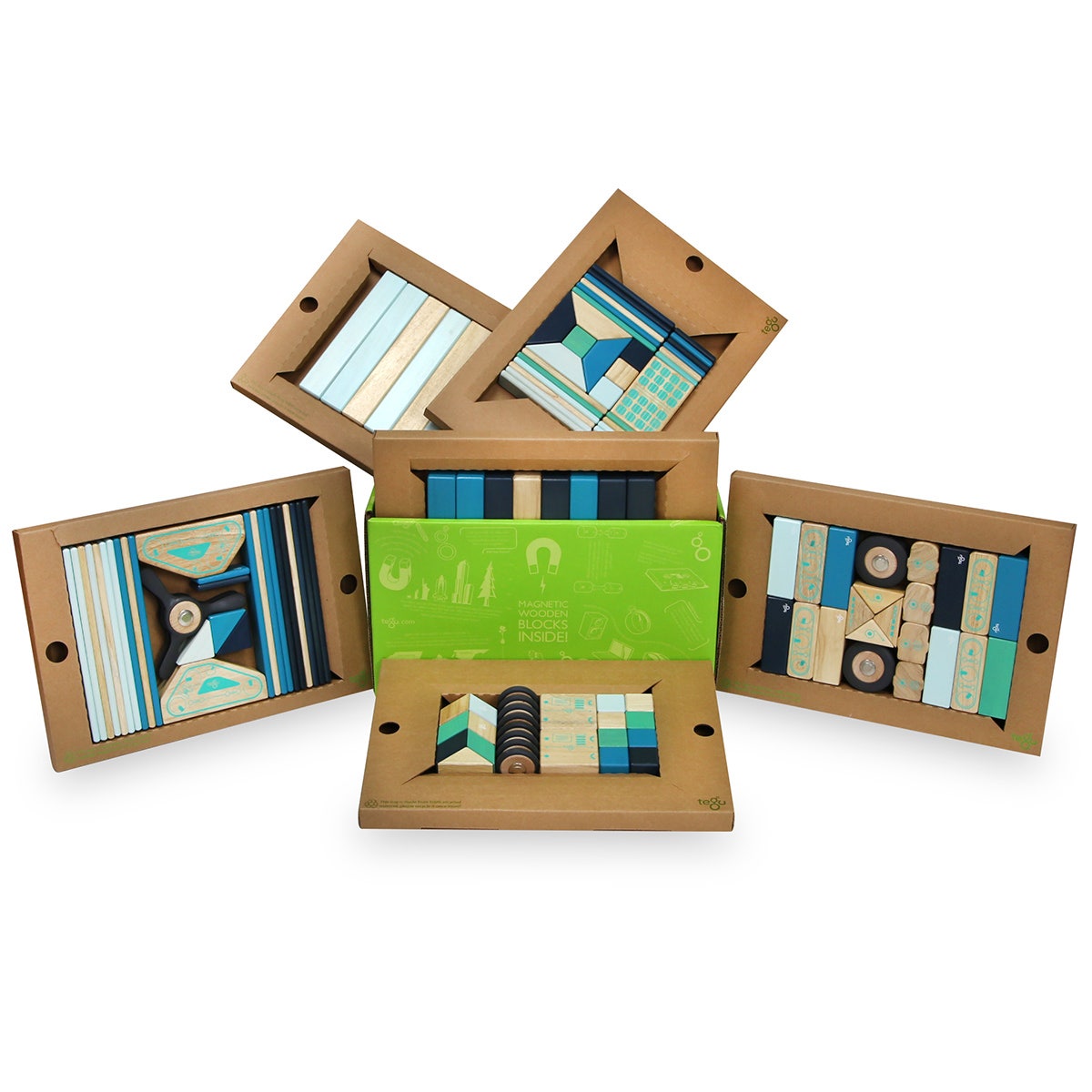EL15324-Tegu Blocks 130-Piece Future Classroom Set