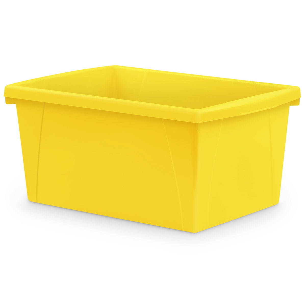 EL15697-Storex 5-1/2-Gallon Storage Bin - 16-3/4 in. L x 11-7/8 in. W x 8-5/16 in. H - Yellow