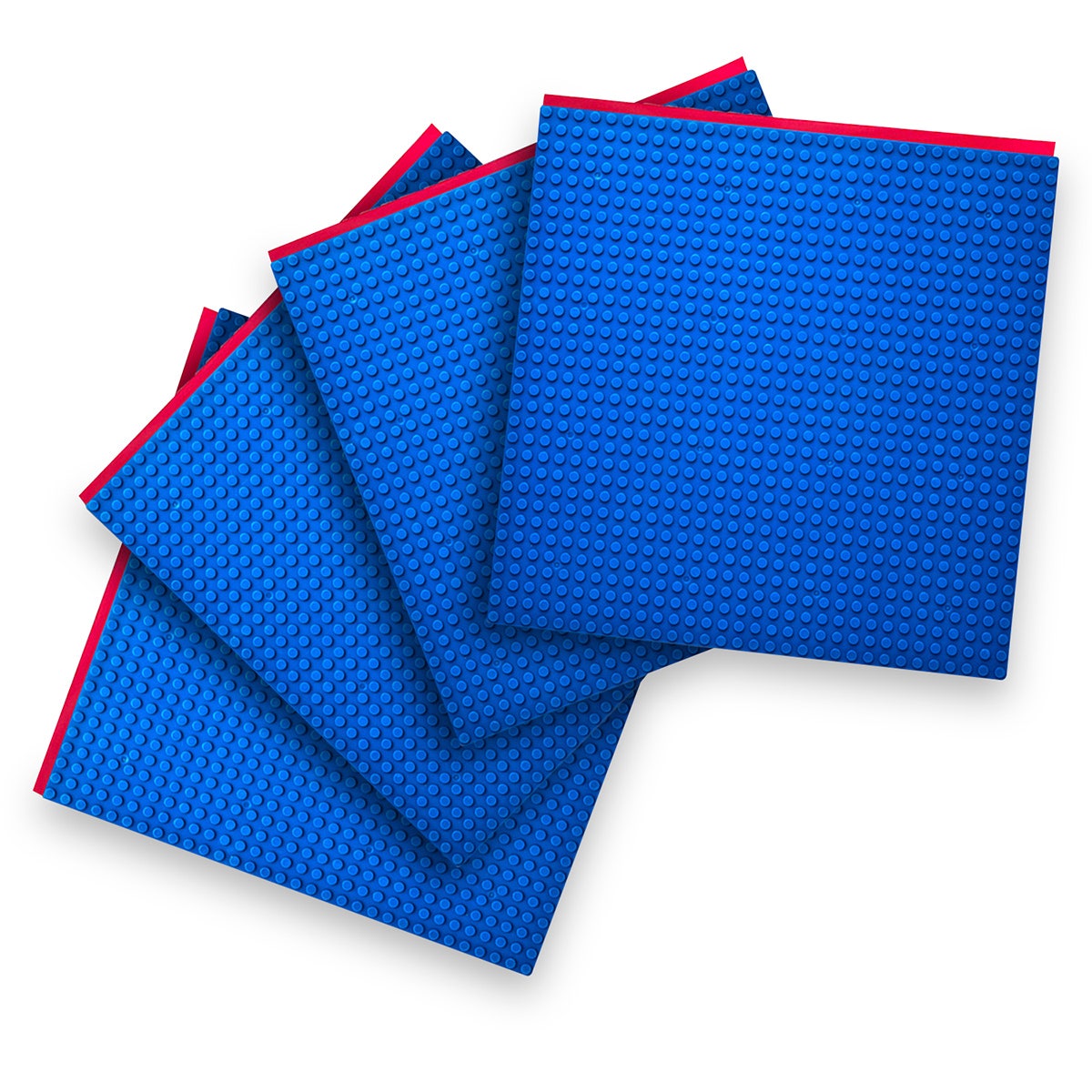 X0000EL16265-A-Peel n Stick Building Block Baseplates - Pack of 4