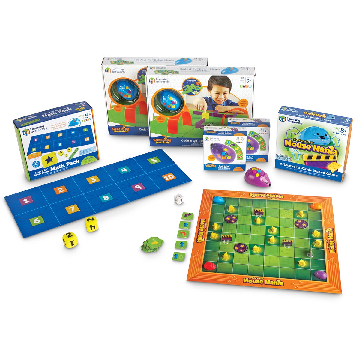 EL16381-Code & Go™ Robot Mouse Classroom Set