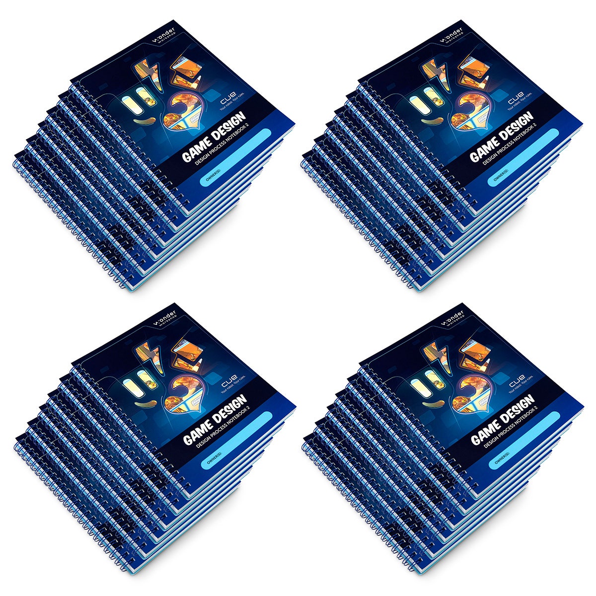 EL16611(C)-Cue™ Applied Robotics Curriculum - Student Design Process Notebooks for Unit 2: Game Design, Pack of 24 Notebooks