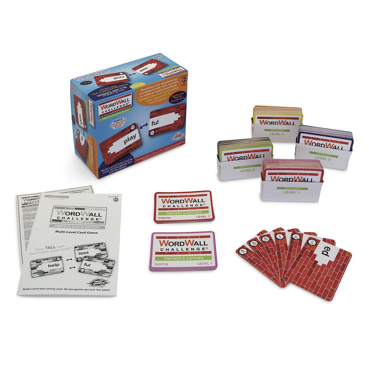 EL16675-Mind Sparks® WordWall Challenge™ Prefixes and Suffixes Card Game