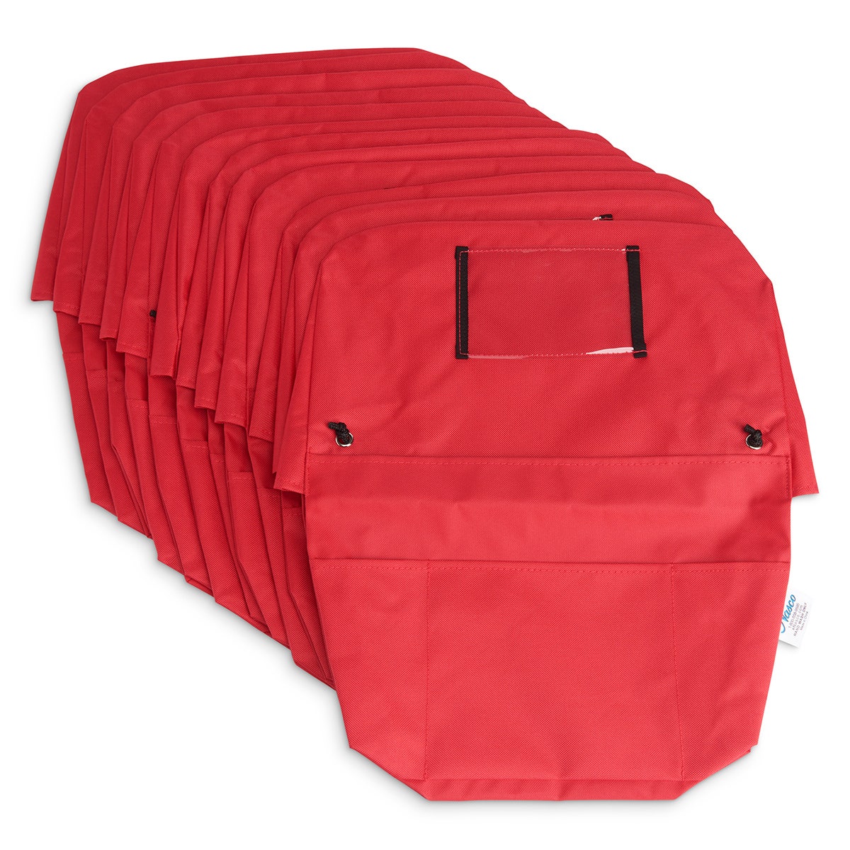 EL16871(B)-Nasco ChairMate™ Small Chair Backpacks for 10 in. H, 12 in. H, and 14 in. H Student Chairs - Red - Pack of 12
