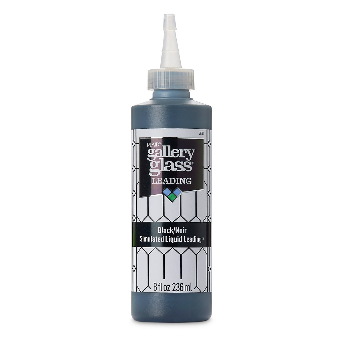 NE20309-Plaid® Gallery Glass® Liquid Leading Paint  Black