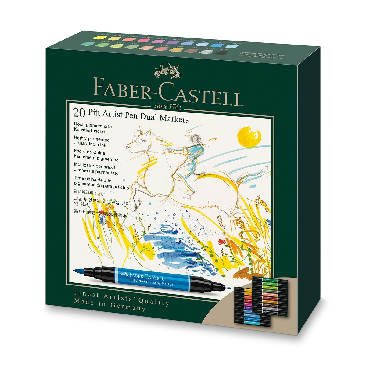 NE20277-Faber-Castell® Pitt Artist Pen Dual Tip Markers