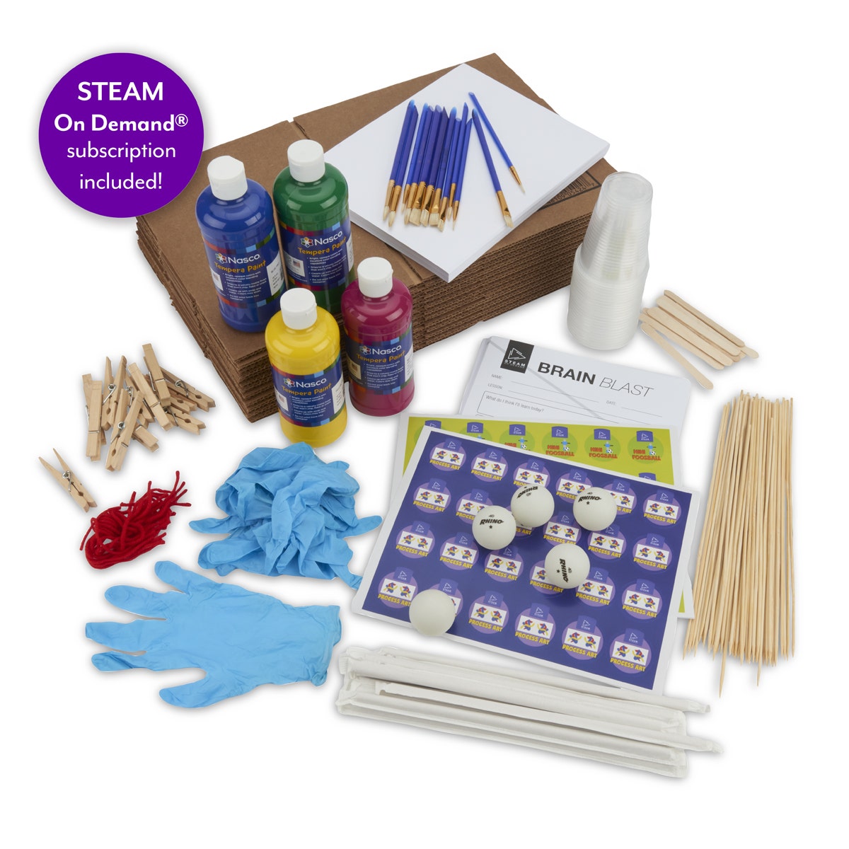 KI06469-STEAM On Demand® 3-5 Kit: Process Art and Mini Foosball Lessons
