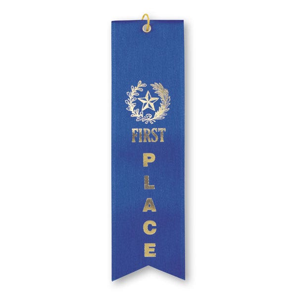 L02980-1st Place Ribbon - Blue