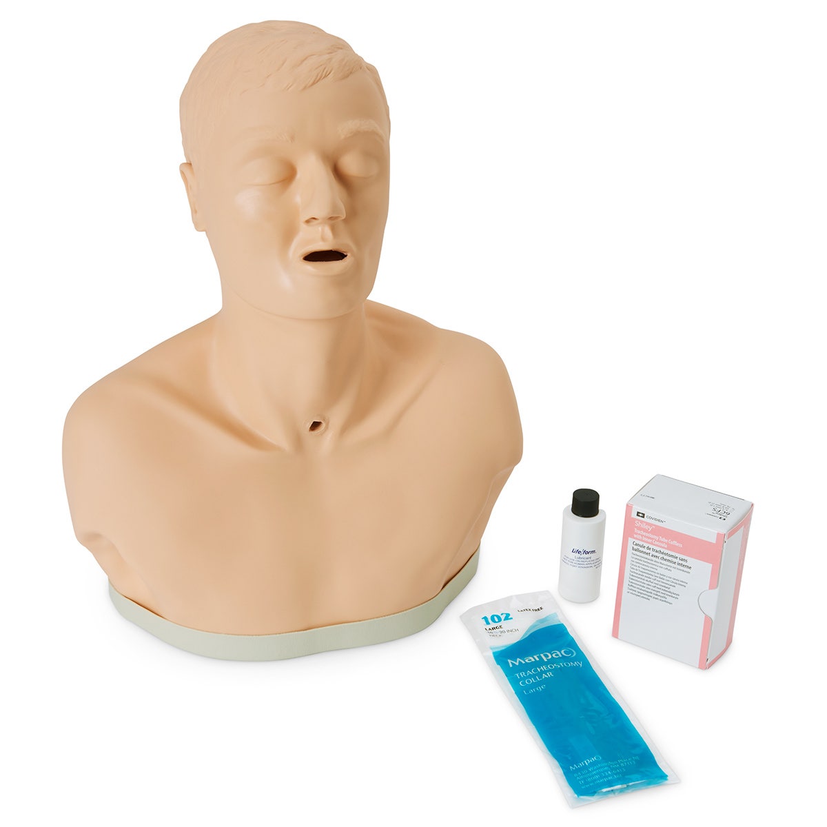 LF01168-Life/form® Adult Patient Education Tracheostomy Care Manikin