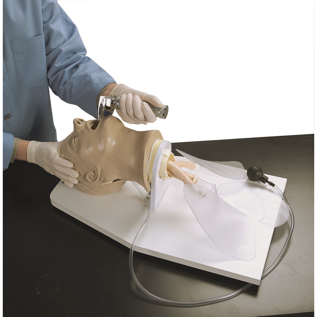 LF03699-Life/form® Airway Larry Adult Airway Management Trainer with Stand