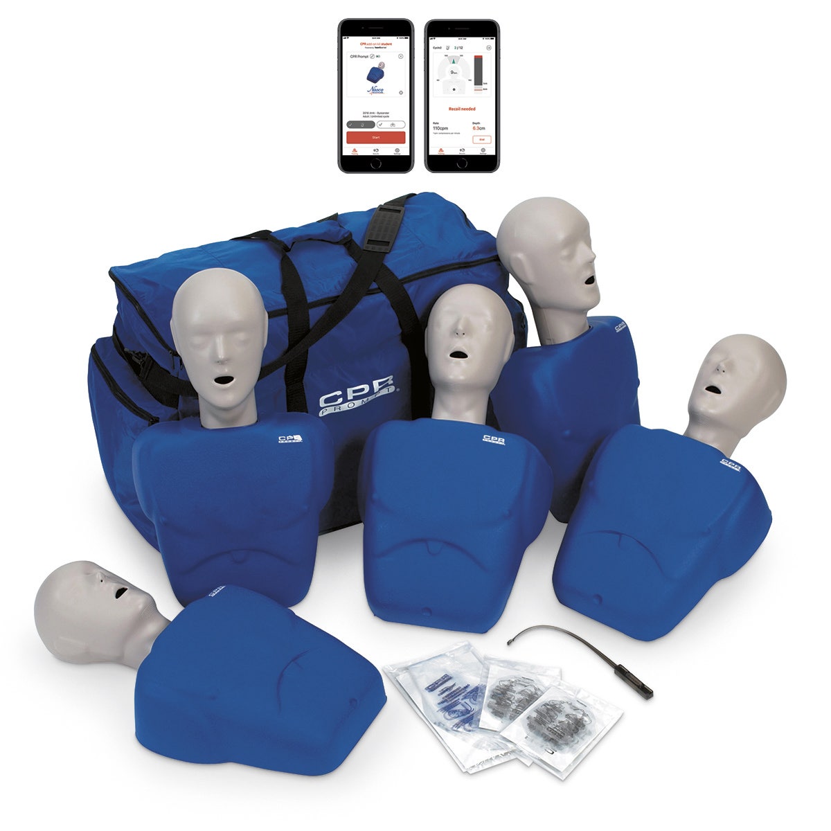 LF06100(A)-CPR Prompt® Plus 5-Pack powered by Heartisense® - Blue